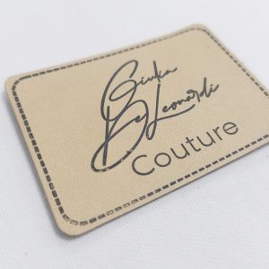 Personalized Custom Embossed Leather Patches With Logo Image Or Text