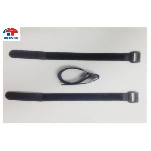 2 Inch Wide hook and loop Straps With Plastic Buckle , Nylon Webbing Strap