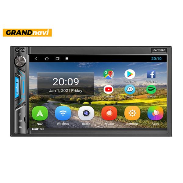 Wifi Car Android Stereo 1024x600P 2 Din Android 7 Inch Car Stereo Multimedia BT