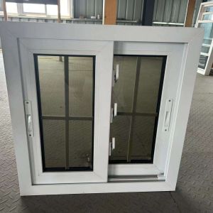 Honor Double Sliding PVC/UPVC Windows with Tempered Glass Plastic Frame for Home