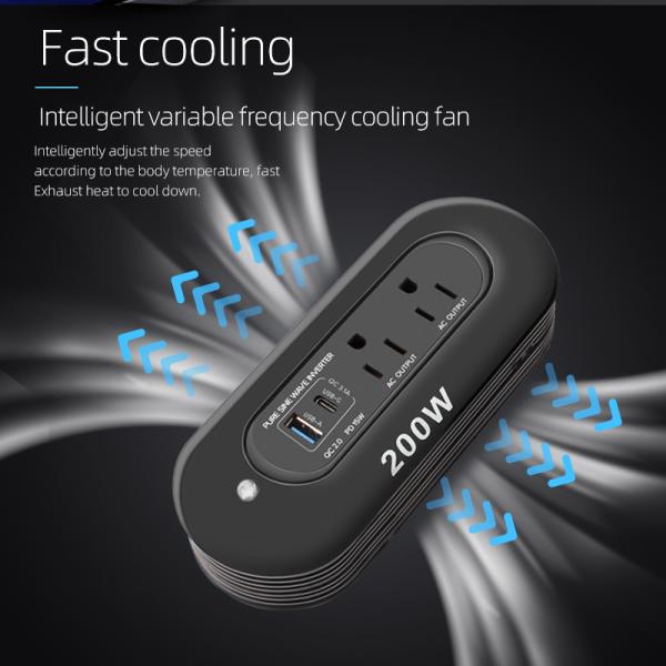 Car Power Inverter Converter 200W 12 Volt 200W 120Volt Car Inverter To Car