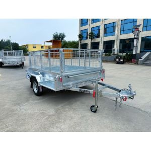 10x5 Tandem Axle Trailer Hydraulic Tipper Galvanized Box Trailer Corrosion