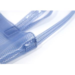 Clear Mesh PVC Tote Bag Waterproof With Long Strap For Ladies Cross Body