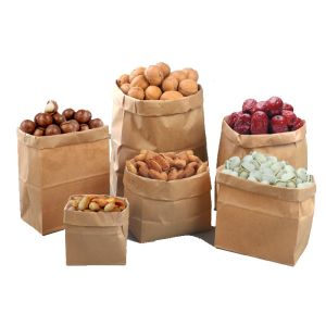 Supermarket Wrappers Multi Wall Paper Sacks Degradable Eco Friendly Pollution