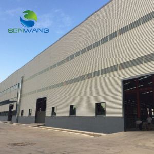 Custom Steel Frame Warehouse with Fiber Glass Cladding and Cutting Service