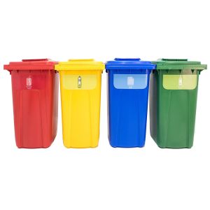 Sorting Garbage Waste Bin Plastic Pe Plastic Blue Outdoor Garbage Bin