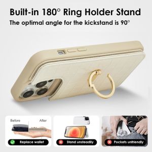 iPhone 13Pro Max 6.7 "-, wallet case with card holder, leather protective case