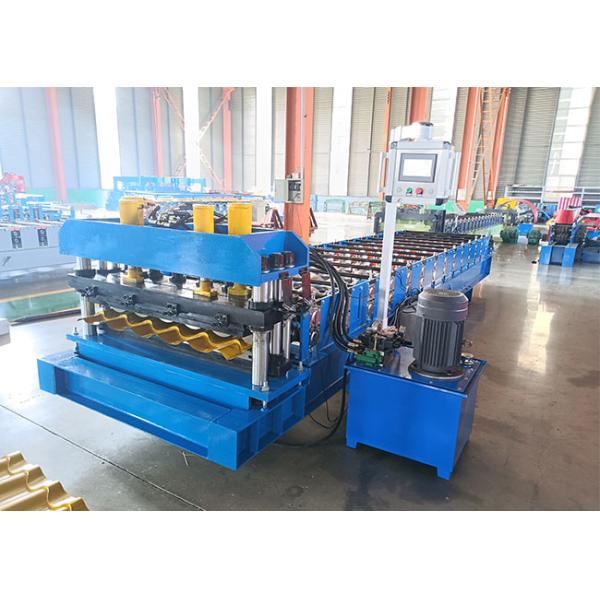 GI PPGI Steel Glazed Step Tile Roll Forming Machine 15-20m/Min