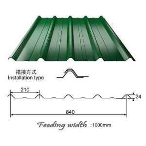 840/850 Profile Drawing Roof Sheet Roll Forming Machine 8-12m/Min Speed