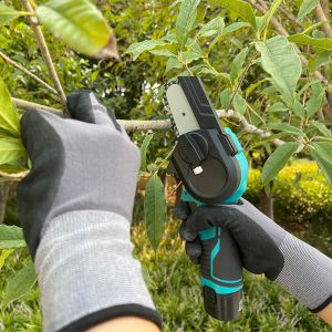 Power Garden Tools Electric Chainsaw 21V 3Inch Mini Cordless 1500Mah Lithium Ion