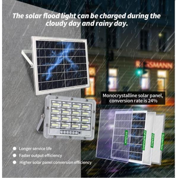 SMD Solar Powered LED Flood Light With Sensor Stadium Sports Field 20W 60W 6