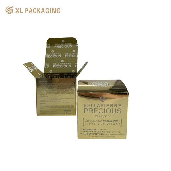 XL Packaging Printed Foldable Card Box Gold Card Paper Folding Card Box Glass