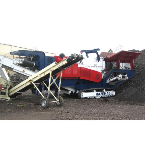 250t/H Plaster Aggregate Mobile Impact Crusher 242KW