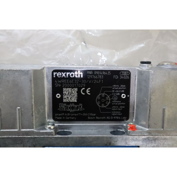 4WREE6EA08-2X/G24K31/F1V 4WREE6EA32-2X/G24K31/F1V 4WREE6WA08-2X/G24K31/F1V Rexroth solenoid valve proportional hydraulic directional valve made in