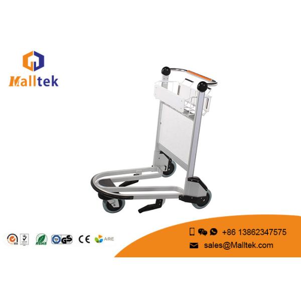 Quality Foldable Portable Airport Baggage Cart Chrome Plated 3 Wheels Storage Usgae wholesale