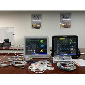 Medical Veterinary Multiparameter Monitor With 2Temp SPO2 ECG