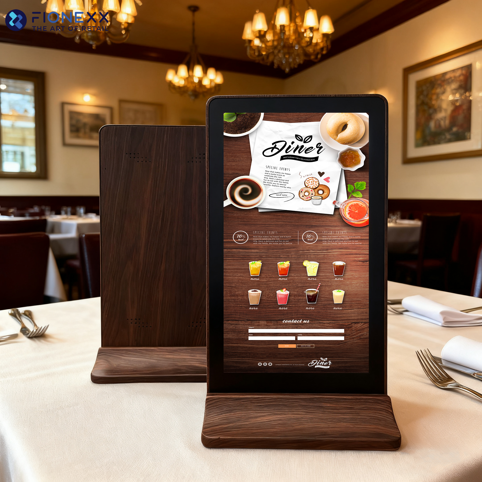 Portable digital signage small-sized desktop high-brightness display screen