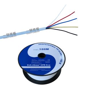 16x0.22mm2 Shielded Stranded TCCAM CPR Eca Alarm Cable Control Cable 5000000000 Copper