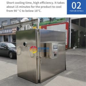 Temperature 8-35C Adjustable Fast Cooling Machine for Fruit Vegetable Bakery