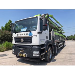 Used Zoomlion 56m Concrete Pump Truck 2021 Model 180 m³/h Output