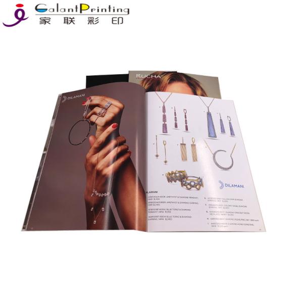 Quality Glossy Perfect Bound Magazine Printing Services / Laminated Booklet Printing wholesale