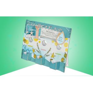 Cardboard Hanger Three Pocket Sidekick Power Wing Display