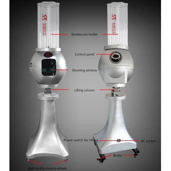 SMALL INTELLIGENT FULL FUNCTION BADMINTON MACHINE ROBOT WITH REMOTE CONTROL