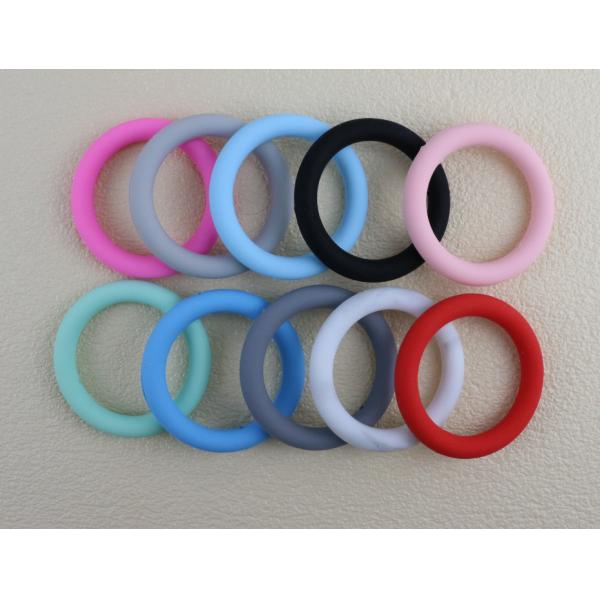 Non-toxic Silicone O Ring Focal Beads BPA Free DIY keychain decoration