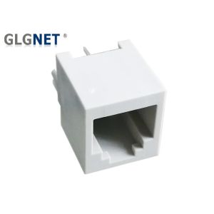 2 PIN 6P2C Vertical RJ11 Female Connector Through Hole Mounting 180 Degrees