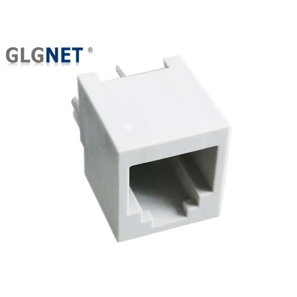 Quality 6P2C Vertical RJ11 Female Connector 6 Pin Through Hole Cool Grey 3 U For Telephone wholesale