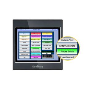 Cheap 32 Bit CPU 408MHz HMI Programming Panel 320*240 Pixels Resistive for sale