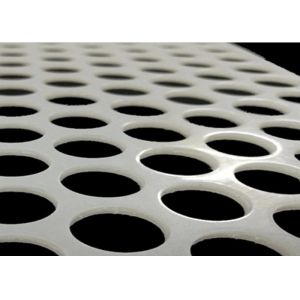 White Pvc Plastic Perforated Mesh Panel For Food Industry