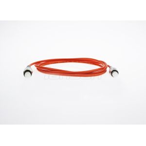 FC To FC Simplex Fiber Optic Patch Cord Multimode OM3 OFNR Jacket Low Insertion