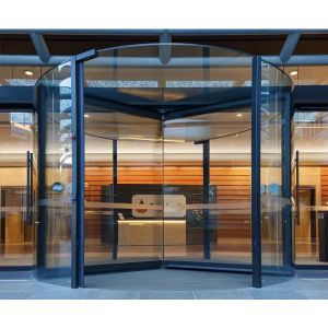 State-of-the-Art Automatic Revolving Door for Modern Office Buildings