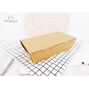 Cheap Integrated Structure Kraft Take Out Boxes Easily Open And Seal For Frozen Pizza for sale