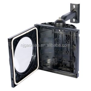 Polycarbonate 200mm Traffic Light Shell With Aluminum Cobweb Lens Polycarbonate