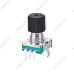 Rotary Encoder With Push Button Knob Shaft Lagging Contact Brush Type Operating