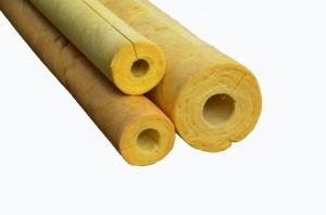 Cheap 96 kg/m3 Glass Wool Pipe Insulation ， Fiberglass Pipe Insulation for sale