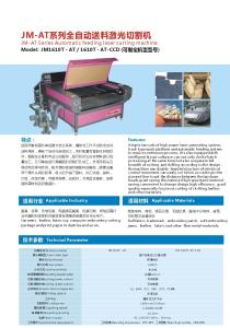 China CO2 Dual Head with Auto Feeding and Auto Control Laser Cutting /Engraving Machine (JM1610T-AT) on sale