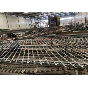65mm Welded Galvanized Straight Line Barbed Diamond Razor Mesh Fencing