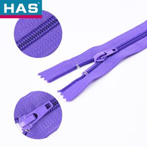 Any Color Custom Close End Nylon Zipper With Colorful Polyester Fabric Tape