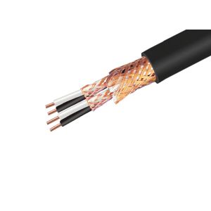 Braided Shielded Instrument Cable XLPE Insulation Stranded Copper Wire With CU
