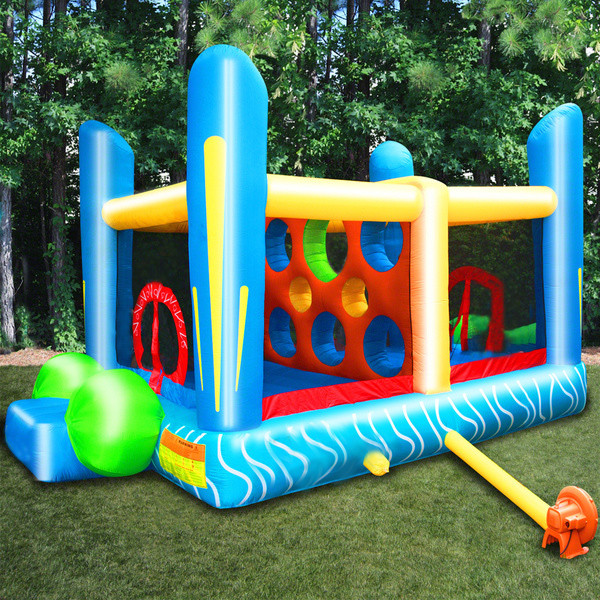 Quality Mini Inflatable Bouncer For Rental Business / Birthday Party Bounce House With 2 Jumping Area wholesale