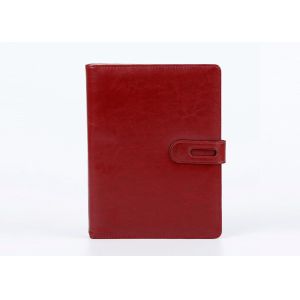 Cheap PU Leather Hard Cover Notebook Planner / Journal Flexor Printing With Pen for sale
