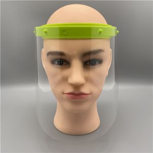 Adjustable Anti-fog Full Face Shield 1 Frame 5 Plastic Visors Film Anti Saliva