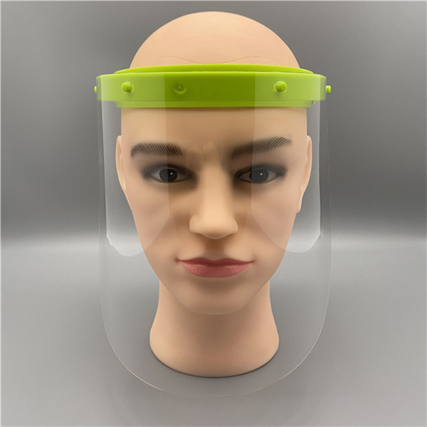 Adjustable Anti-fog Full Face Shield 1 Frame 5 Plastic Visors Film Anti Saliva