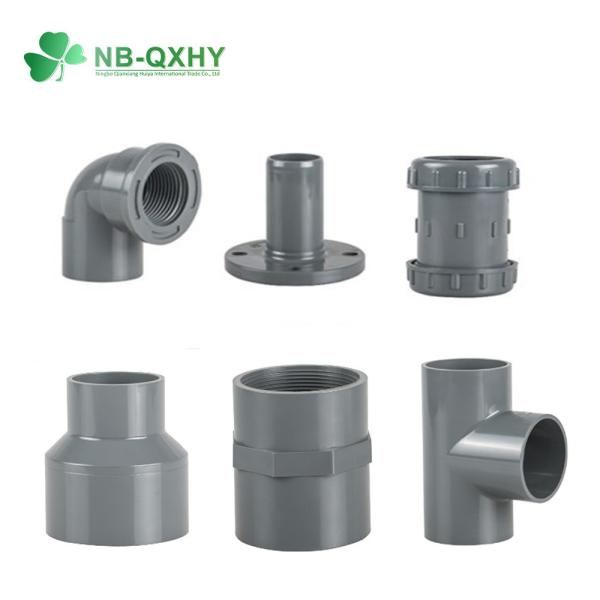 Quality QX Water Supply PVC Pipe Fitting with Rubber Ring 1/2" to 4" DIN Pn10 20mm to 400mm wholesale