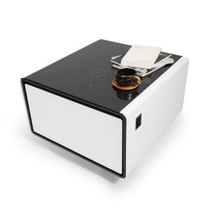 65L Capacity Smart Coffee Table Refrigerator with Wireless Charging and Concise