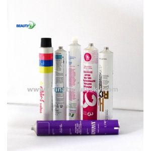 Empty Colored Collapsible aluminum tubes Dimension 28*160mm 60ml volume