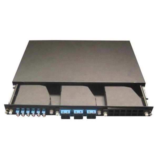 Quality Home Network 24 Port LC Fiber Patch Panel , MPO / MTP Fiber Termination Panel wholesale